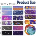 thumbnail image 2 of Washi Tape Set Galaxy Tape Starry Sky Tape Set for DIY Scrapbooking Gift Wrapping Party Decoration 19 Rolls, 2 of 7