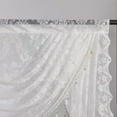 thumbnail image 4 of Xuyuan Lace & Beaded Valance with Waterfall Design - Vintage Floral Swag Sheer Curtain for Over-Sink Kitchen, Living Room, Bedroom, Bathroom, Cafe Decor, 4 of 7