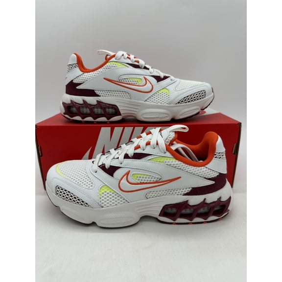 Nike Zoom Air Fire Women's Size 8.5 White Orange Athletic Shoes CW3876 600