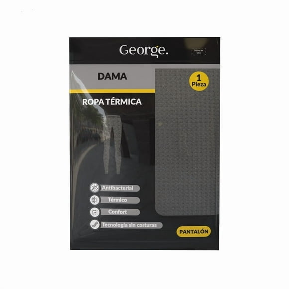 Pantalón George para Dama, Térmico Gris Talla M
