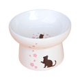 thumbnail image 2 of Raised Cat Bowl Dog Bowl Tilted Elevated Ceramic Pet Dishes Anti Slip Water Bowl Food Bowl, 2 of 8