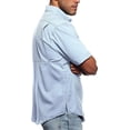 thumbnail image 2 of Pro Celebrity Men's Pro Fishing Outdoor Button-Down Shirt (2X-Large, Light Blue), 2 of 3