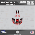 thumbnail image 4 of Kalair GFX Graphics Kit for Honda ATV TRX 90 (1993-2005) Revolt Series, 4 of 5