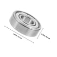 thumbnail image 2 of HOOWIFFY 4 Pcs Roulements de Roue pour Fauteuil Roulant Manuel en Argent avec Performance, 2 of 6