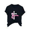thumbnail image 1 of Blusas de Manga Corta para las Mujeres Divertida Impresión Cuello Redondo Camiseta Vintage, Blusas de Primavera para las Mujeres, 1 of 4
