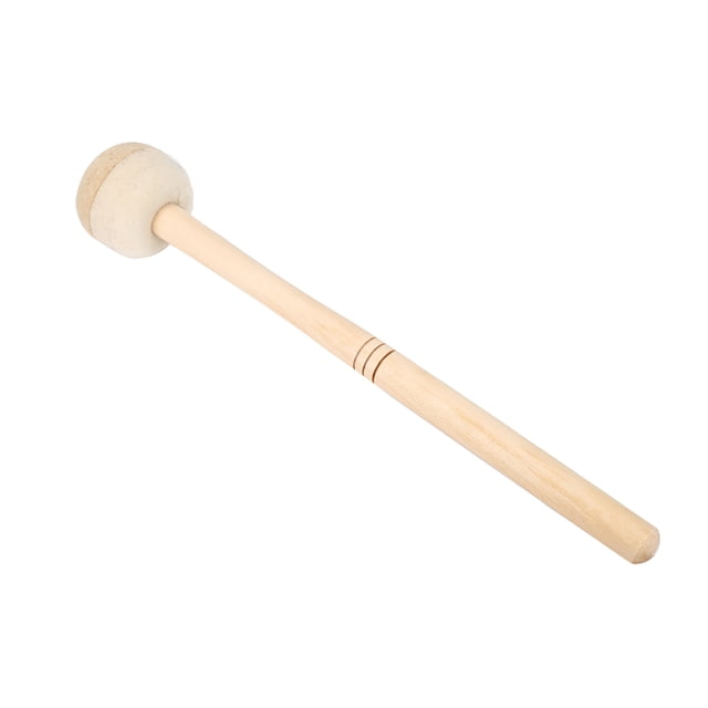 Mazo de tambor de percusión Jadeshay mazo de bombo duradero fieltro color beige A
