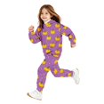 thumbnail image 5 of YOUYEDIAN Halloween Hoodies for Teen Girls Funny 2 Piece Sweatsuit Fall Winter Cute Long Sleeve Hooded Hoodies Fashion Fleece Sweatpants (Purple, 11-12 Years), 5 of 5