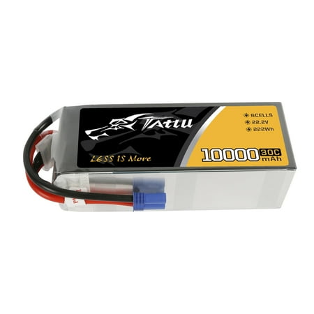 UPC: 0889551009201 | Tattu Lipo Battery 22.2V 30C 6S 10000mAh Pack with EC5 Plug Connector for UAV Drone