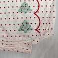 thumbnail image 6 of 0-3 Months Newborn Baby Bodysuits Infant Baby Girl Outfit Christmas Tree Embroidery Long Sleeve Romper Bodysuit Smocked Bubble Clothes,Red Jumpsuit Sleep & Play One-Piece Bodysuit, 6 of 7