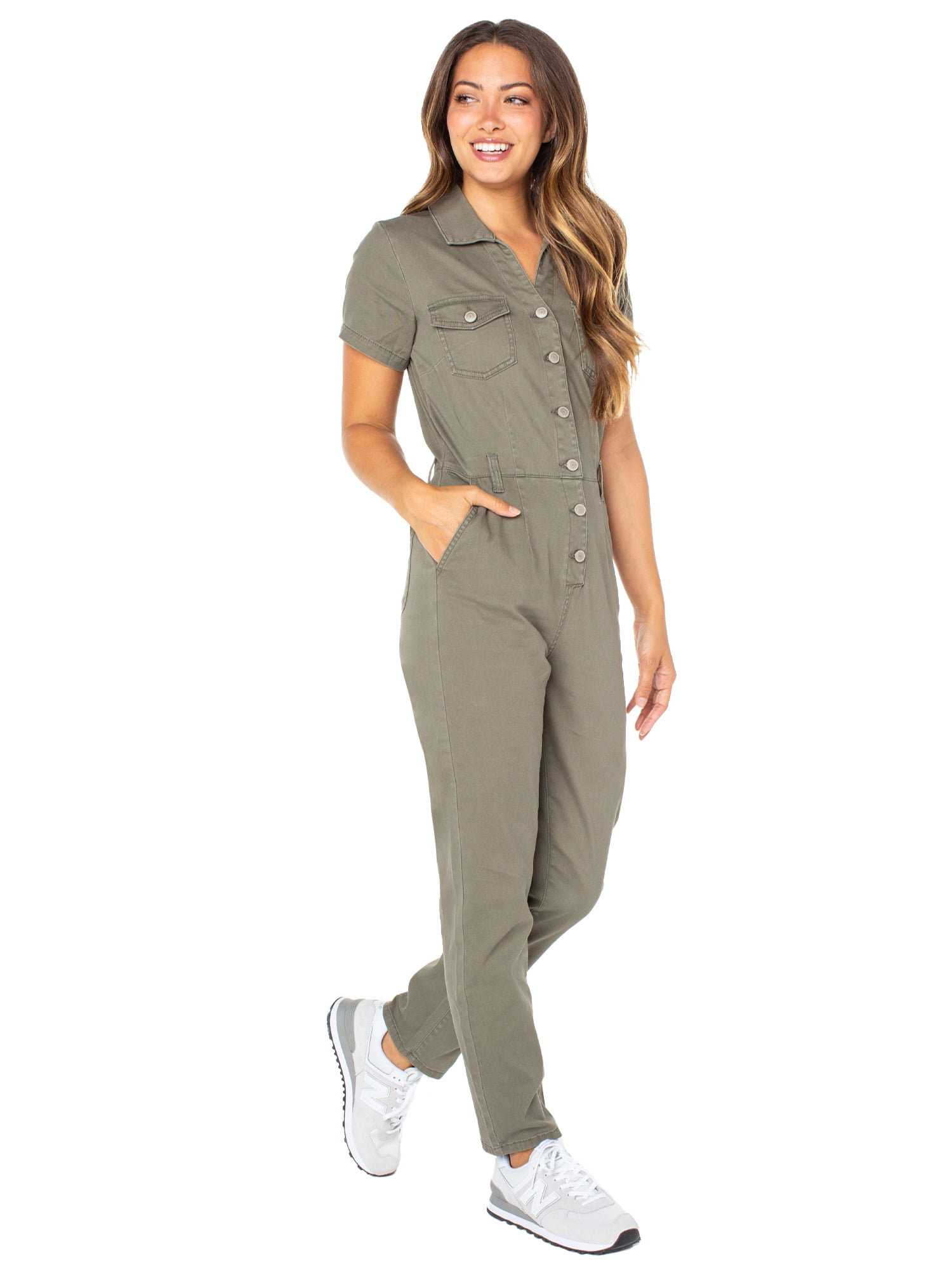 Celebrity Pink Women's Juniors Slim Fit Boilersuit