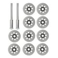 thumbnail image 2 of Rotary Tool Attachment,10Pcs Diamond Cutting Wheel Diamond Cutting Wheel Coated Cutting Wheels Performance Driven, 2 of 14
