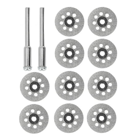 

10Pcs Diamond Cutting Wheel Coated Cut Off Discs with Hole Rotary Tools Attachment 20mm