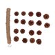 thumbnail image 1 of Juguete de cono de pino para pájaros, juguete para morder, jaula de pájaros de madera, juguete colgante, juguete para moler pico de loros, diseño exquisito, 1 of 8