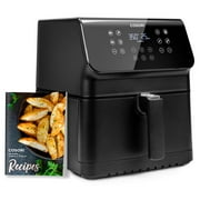 COSORI Pro II Air Fryer Oven Combo, 5.8QT Large Cooker with 12 One-Touch Savable Custom Functions, Cookbook and Online Recipes, Nonstick and Dishwasher-Safe Detachable Square Basket, Black, 2 years ma