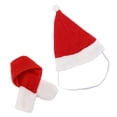 thumbnail image 4 of Disfraz navideño de animales pequeños suave y cómodo conjunto de gorro y bufanda para mascotas pequeñas adorable ajustable para conejillo de indias chinchilla y otras LHCER Otros, 4 of 8