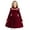Wine, variant on newwalpole Girls Dresses Contrast Mesh Long Sleeve Twirly High Low Birthday Party Formal Dress Red for Size 9-10 Years