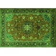 thumbnail image 1 of Ahgly Company Indoor Rectangle Medallion Green Traditional Area Rugs, 2' x 3', 1 of 1