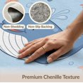 thumbnail image 6 of ODIKA 2'x3' Washable Accent Rug Pet Friendly, Bedside Mat And Sea Turtle Ocean Animal Cartoon Design With Wave Border Whale Flowing for Bedroom, Nursery, RV, 6 of 7