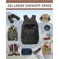 thumbnail image 4 of Tactical Laptop Backpack Military Backpack for Men Black Tactical Bag Backpack (Black), 4 of 8