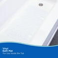 thumbnail image 3 of Kenney® Inside the Shower Vinyl Bath Mat with Suction Cups and Large Drain Holes, 27" L x 14.5" W , Clear, 3 of 6