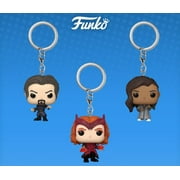 Funko Pop&excl; Keychain&colon; Doctor Strange in the Multiverse of Madness 3pk &lpar;Scarlet Witch&sol; Sinister Strange&sol; America Chavez&rpar;