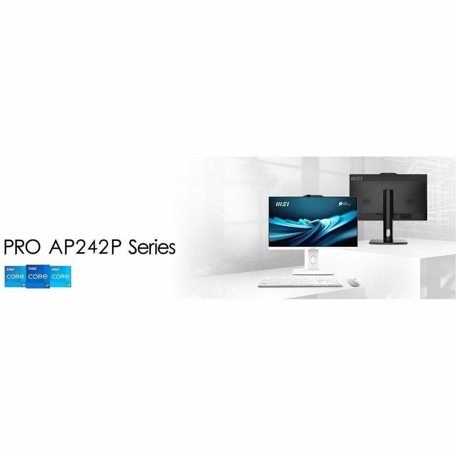 MSI PRO AP242P 14M PRO AP242P 14M-643US All-in-One Computer - Intel Core i7 14th Gen i7-14700 - 16 GB - 1 TB SSD - 23.8" Full HD - Desktop - Black - Intel H610 Chip - 1920 x 1080 - Windows 11 Home ...