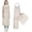 Khaki, variant on 1 Pcs Pottery Split-Leg Make Ceramic Apron, Long Split-Leg Artist Painting Apron with 3 Pockets for Men and Women