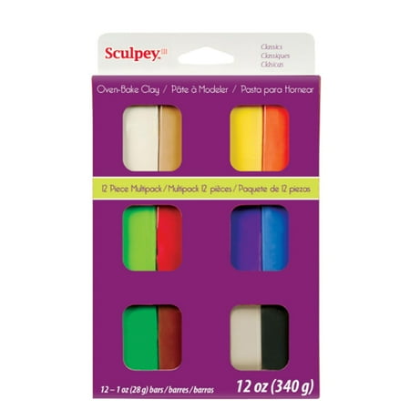 Sculpey Polymer Clay 12-Color Classic Set