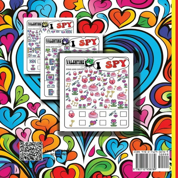 I spy valentine's day book for kids: Interactive Guessing Game for Preschoolers & Toddlers, (Paperback)