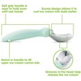 thumbnail image 1 of Cuchara para helado - Acero inoxidable 18/8 resistente con mango suave Zhivalor YZY392-2, 1 of 4