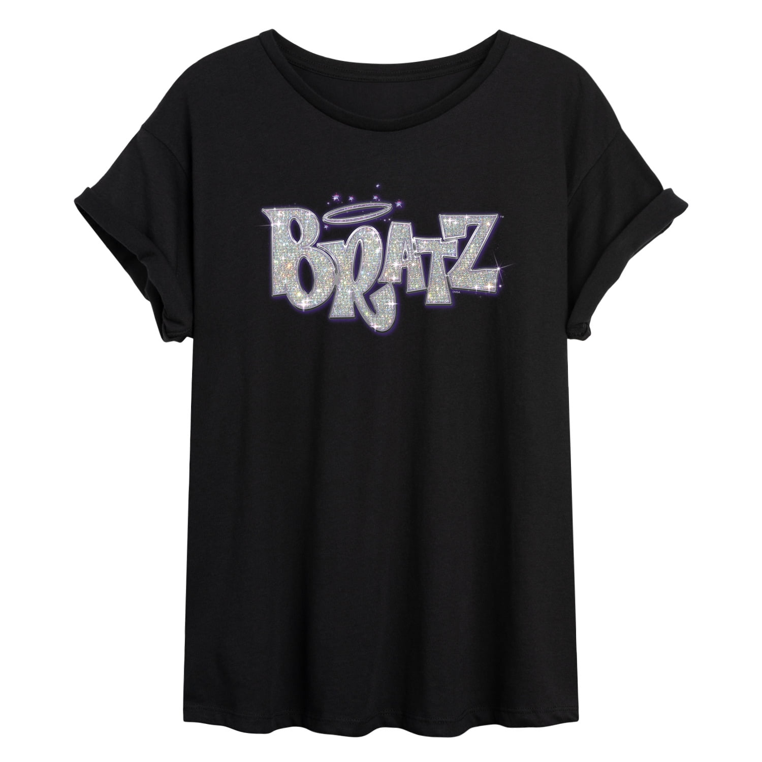 Bratz - Bling'd Out Logo - Women's Oversized T-Shirt - Walmart.com