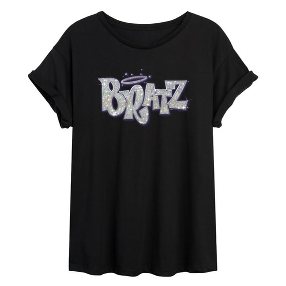 Bratz - Bling'd Out Logo - Juniors Ideal Flowy Muscle T-Shirt