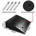 thumbnail image 4 of Reliancer 2 Rubber Curb Ramps Heavy Duty 44000 lbs Threshold Ramp Professional Grade Loading Ramps Car Slope Ramp Motorcycle Ramp for Loading Dock Driveway Vehicles SUV Truck Forklifts Wheelchair Bike, 4 of 4