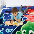 thumbnail image 2 of PJ Masks Kids Plush Twin/Full Blanket, 62 x 90, Blue, Hasbro, 2 of 7