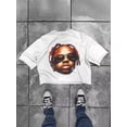thumbnail image 4 of Camiseta de algodón Y2K para hombre, camiseta Harajuku street hip-hop con estampado de ojos grandes y boca, top clásico de manga corta de gran tamaño, 4 of 5