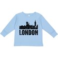 thumbnail image 3 of Inktastic London England City Skyline with Grunge Boys or Girls Long Sleeve Toddler T-Shirt, 3 of 5
