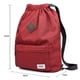 thumbnail image 2 of KAUKKO Cordón Deportes Mochila Gimnasio Yoga Bolsa Hombro Mochila para Hombres y Mujeres KAUKKO  K1031-Red, 2 of 5