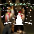 thumbnail image 2 of Adornos navideños, adornos de ventana de árbol de Navidad de muñeco de nieve, calcomanía de adornos colgantes, suministros de fiesta de vacaciones de Navidad del país de las maravillas de invierno Xemadio FLD-3468, 2 of 7