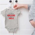 thumbnail image 5 of Think Im Awesome Should See My Uncle Romper Boys or Girls Infant Baby Brisco Brands 18M, 5 of 6