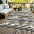 thumbnail image 6 of Addison Rugs Chantille Indoor/Outdoor Transitional Stripes Charcoal Washable Rectangle Rug, 8' x 10', 6 of 6