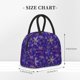 thumbnail image 2 of Disketp blue purple Snowflake Bolsa Térmica para Almuerzo, Lonchera con Abertura Amplia y Gran Capacidad, Organizador Reutilizable para Mujeres, Hombres y Adultos, 2 of 6