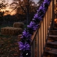 thumbnail image 6 of Halloween Foil Fringe Curtains Orange Purple Black Metallic Streamers Party Decoration Wall Door Decor Spooky Holiday Backdrop Home Celebration Display Indoor Event Ornament Seasonal, 6 of 9