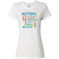 thumbnail image 3 of Inktastic Autism Support slogan Women's T-Shirt, 3 of 5