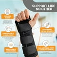 Comfortable Adjustable Black Carpal Tunnel Wrist Support Brace