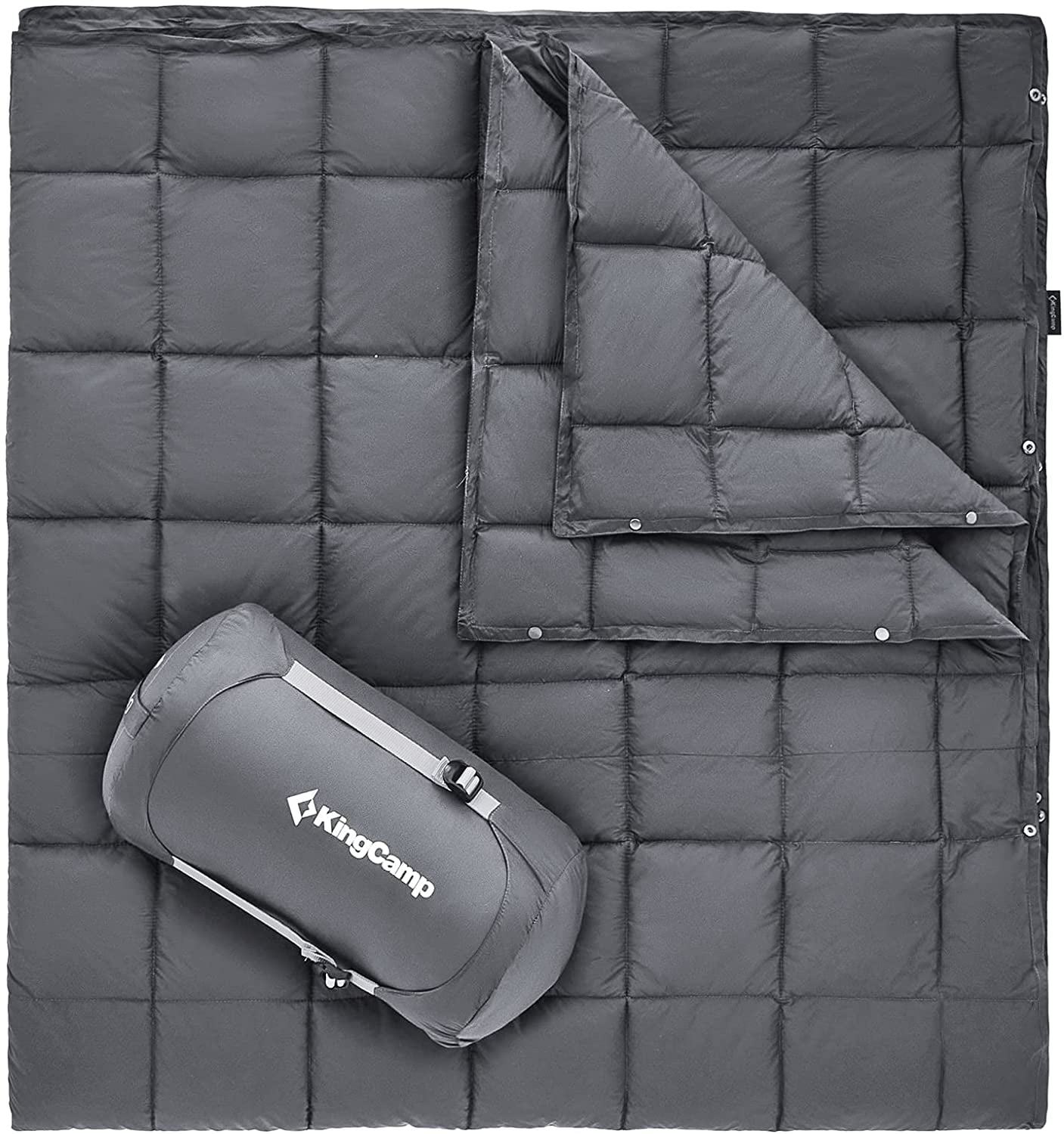 KingCamp Lightweight Packable Camping Blanket Queen Size Wearable Warm