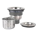 thumbnail image 1 of 3-1/2-inch Kitchen Sink Strainer With Removable Deep Waste Basket/strainer Assembly/sealing Lid, Stainless Steel, 1 of 4