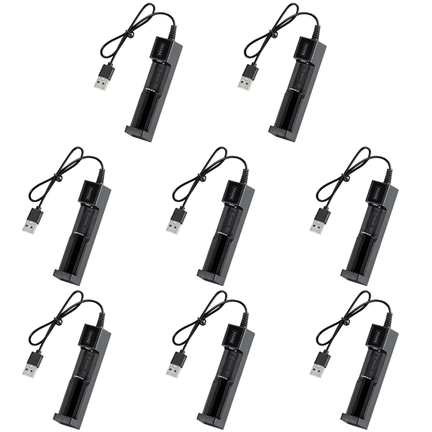 Cargador 1 para Batería Litio Recargable 16340 14500 18650 26650 3 7 V