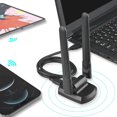 thumbnail image 1 of Adaptador Wi-Fi Usb Adaptador de red inalámbrico USB 3,0 de 5400Mbps, antenas de alta ganancia de 6dBi para Win 11/10, 1 of 8