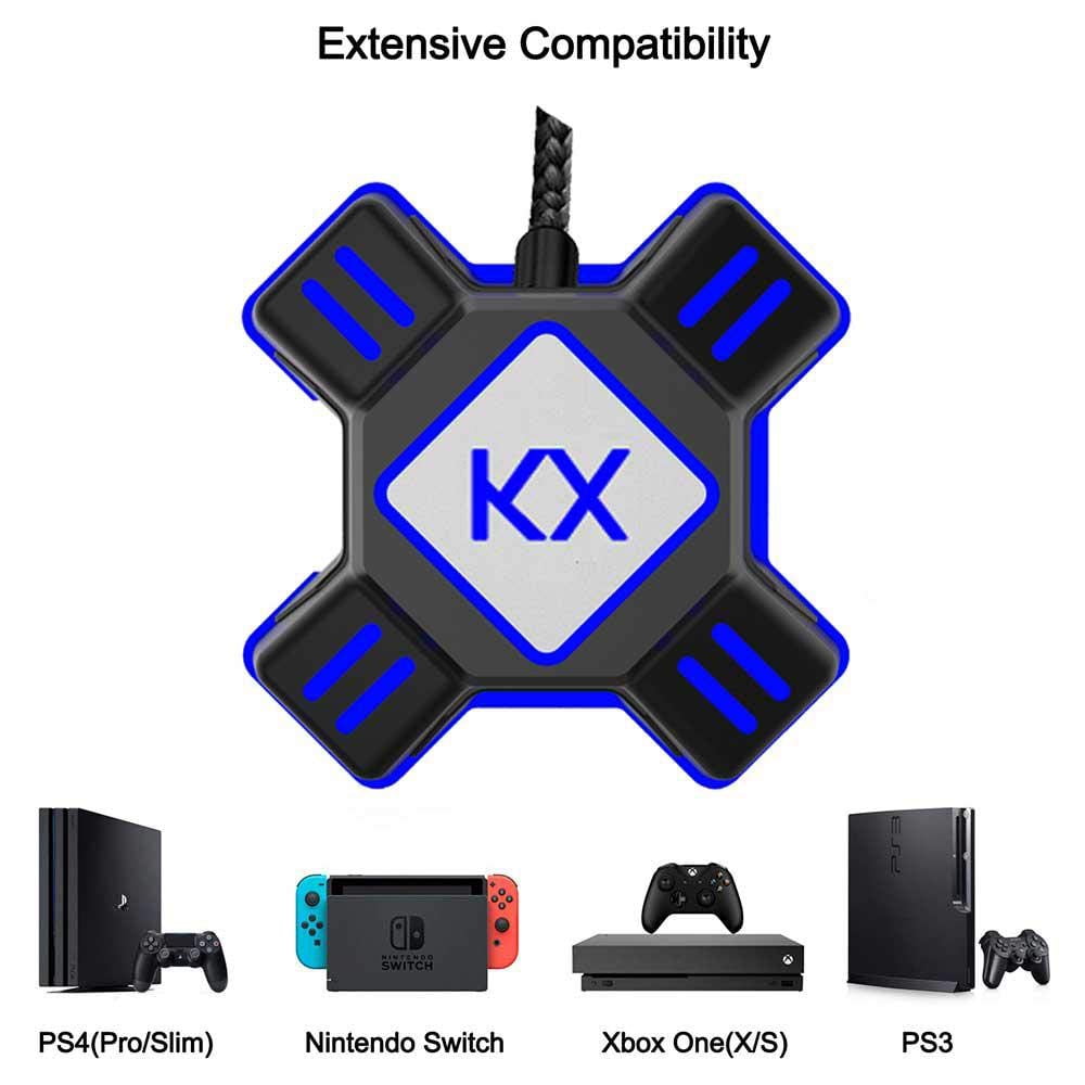 Keyboard Mouse Converter Gamepad Controller Adapter Support All Major Mainstream Handles Keyboard Mouse For Ps4 Xbox One Switch Walmart Com Walmart Com - how to chat on xbox one s keyboard mouse roblox