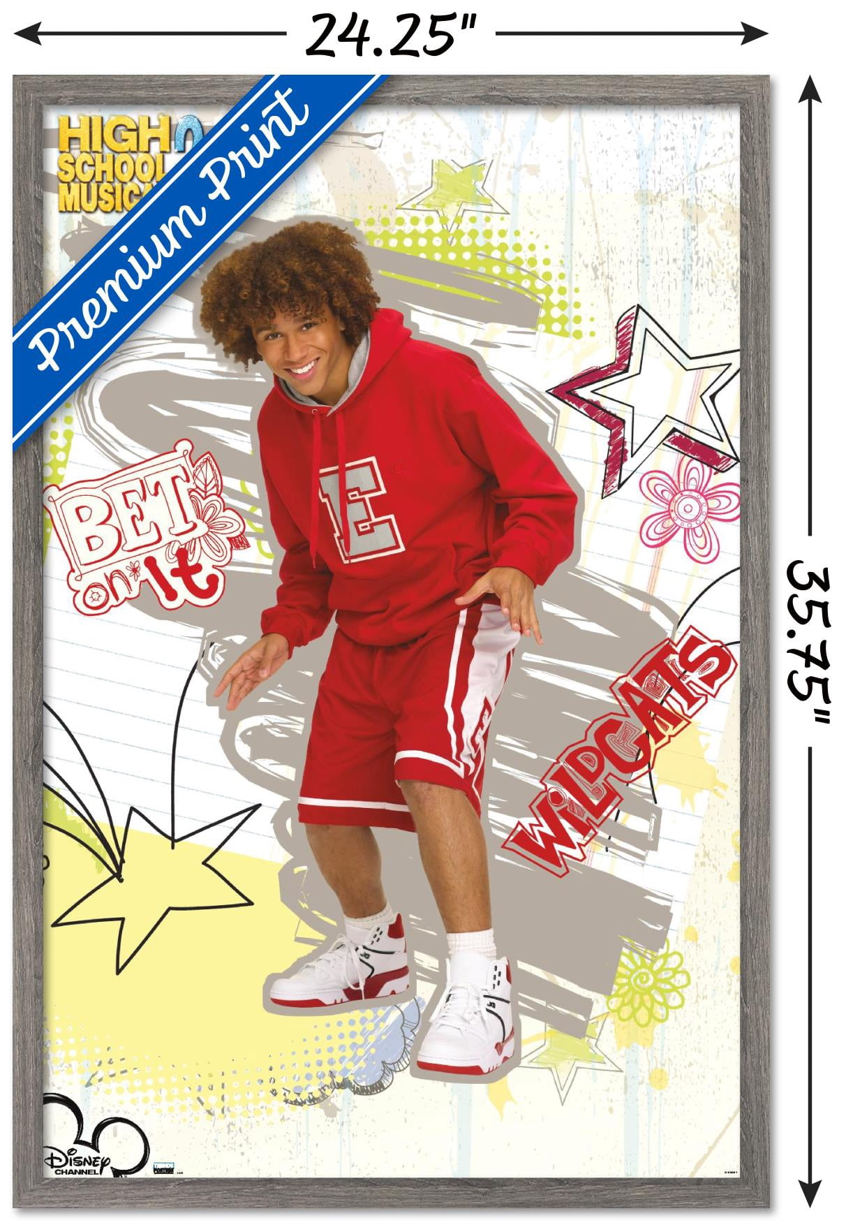 High School Musical 2 - Bet On It Wall Poster, 22.375" x 34" Framed